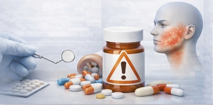 Clicca per accedere all'articolo Evento ECM - IL RUOLO DELL'ODONTOIATRA NELLA DIAGNOSI E SEGNALAZIONE DELLE REAZIONI AVVERSE A FARMACI DEL CAVO ORALE